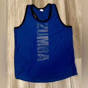 Zumba Fitness Women’s Vibrant Blue Racerback Tank Top
